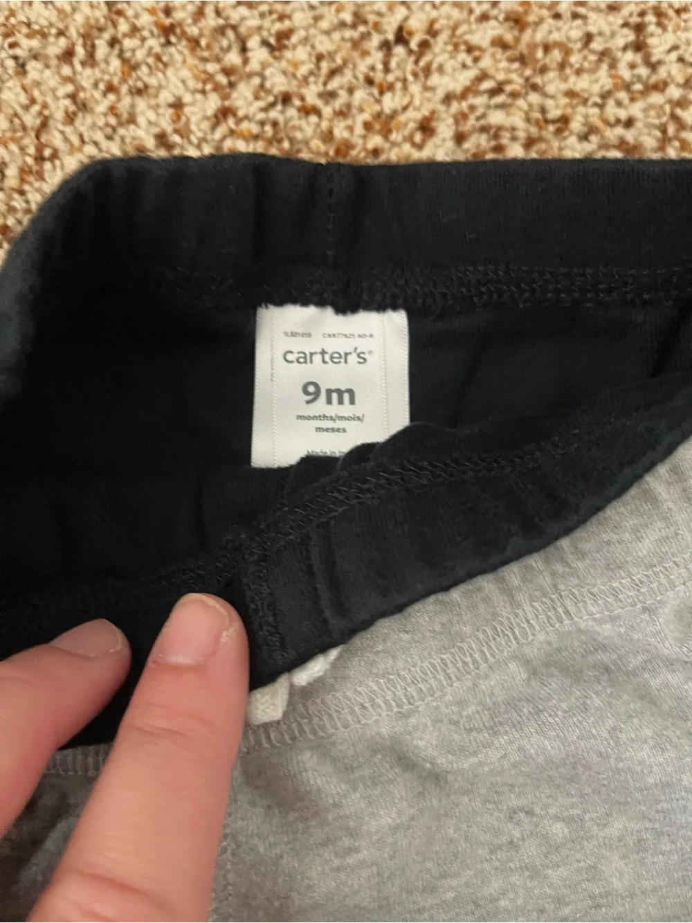 Carter's 4-pack Pull-On Joggers in Navy, Gray & Black